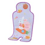 Alfombrilla para cochecito de bebé, cojín para asiento, asiento de seguridad, cojín de seda helada, Universal Radish Rabbit