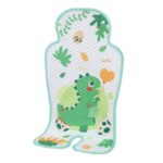 Alfombrilla para cochecito de bebé, cojín para asiento, asiento de seguridad, cojín de seda helada, Universal Little Green Dragon