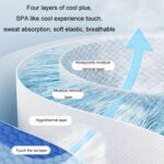 Alfombrilla para cochecito de bebé, cojín para asiento, asiento de seguridad, cojín de seda helada, Universal Blue Whale - Imagen 5
