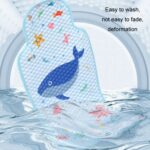 Alfombrilla para cochecito de bebé, cojín para asiento, asiento de seguridad, cojín de seda helada, Universal Blue Whale - Imagen 9