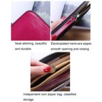 Cartera de pulsera multifuncional con ranura para múltiples tarjetas y cremallera larga para mujer - Imagen 4