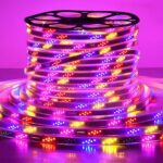 Barra de luz de neón de tiras LED a prueba de color a prueba de agua de 1 m, 2835 144 Beads Horse Racing Light Strip