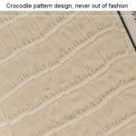 Bolso de mano largo con estampado de cocodrilo para mujer, bolso de mano con cremallera y posición para múltiples tarjetas - Imagen 7