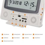 Reloj despertador de estudio con calendario perpetuo digital de escritorio - Imagen 2