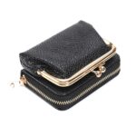 Monedero con diseño de lichi, Clip para tarjetas, cartera corta con hebilla de Clip de Metal para mujer - Imagen 2
