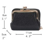 Monedero con diseño de lichi, Clip para tarjetas, cartera corta con hebilla de Clip de Metal para mujer - Imagen 4