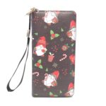 Bolso de mano largo e informal para mujer, bolso de mano con múltiples posiciones para tarjetas, bolsa para teléfono con cremallera, W15840-15