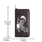Bolso de mano largo e informal para mujer, bolso de mano con múltiples posiciones para tarjetas, bolsa para teléfono con cremallera, W15840-13 - Imagen 2
