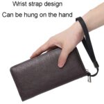 Bolso de mano largo e informal para mujer, bolso de mano con múltiples posiciones para tarjetas, bolsa para teléfono con cremallera, W15840-2 - Imagen 3