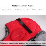 Gorro de invierno para mantener el calor al aire libre, antienfriado, impermeable y de terciopelo, gorro de esquí engrosado, L 58-60cm - Imagen 4