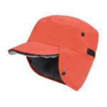 Gorro de esquí con protección para los oídos de invierno, gorro a prueba de viento para prevención del frío, gorro grueso y cálido con visera, L 58-60cm