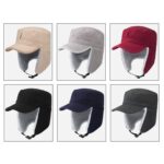 Sombrero de lengua de pato a prueba de viento, grueso, plegable, cálido, con plumón de cordero, Men (Royal Blue) - Imagen 2