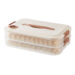 Caja de almacenamiento de bola de masa, caja fresca congelada de bola de masa casera de calidad alimentaria, 2 Layer With Cover