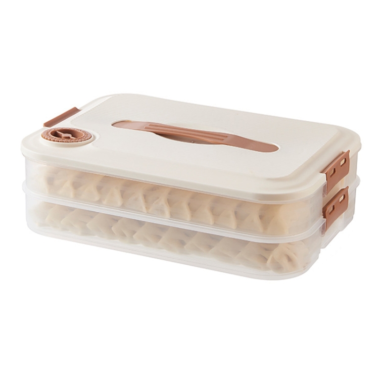 TBD0604170201.jpg Caja de almacenamiento de bola de masa, caja fresca congelada de bola de masa casera de calidad alimentaria, 2 Layer With Cover - Imagen 1