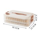 Caja de almacenamiento de bola de masa, caja fresca congelada de bola de masa casera de calidad alimentaria, 2 Layer With Cover - Imagen 2