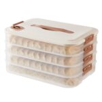 Caja de almacenamiento de bola de masa, caja fresca congelada de bola de masa casera de calidad alimentaria, 4 Layer With Cover