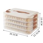 Caja de almacenamiento de bola de masa, caja fresca congelada de bola de masa casera de calidad alimentaria, 4 Layer With Cover - Imagen 2