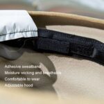 Sombrero decorativo de malla superior redonda de boina de fieltro de lana de otoño e invierno, Beige - Imagen 5