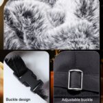 Gorro a prueba de viento para exteriores, gorro de algodón grueso para invierno, gorro cálido a prueba de frío para montar, 58-62cm (Black) - Imagen 9