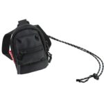Mochila pequeña con cuello pequeño para hombre y mujer, bolso cruzado con moneda colgante