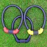 Cerradura de ciclismo antirrobo de seguridad con cerradura de combinación de 5 dígitos para bicicletas y vehículos eléctricos, 57 x 1.72cm - Imagen 2