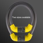 Cerradura de ciclismo antirrobo de seguridad con cerradura de combinación de 5 dígitos para bicicletas y vehículos eléctricos, 57 x 1.72cm - Imagen 5