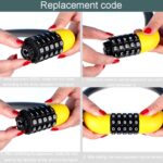 Cerradura de ciclismo antirrobo de seguridad con cerradura de combinación de 5 dígitos para bicicletas y vehículos eléctricos, 57 x 1.72cm - Imagen 9