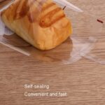 Bolsas autoadhesivas para galletas con lazo de encaje blanco, embalaje para hornear, 100pcs /Pack 7x7cm - Imagen 3