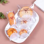 Bolsas autoadhesivas para galletas con lazo de encaje blanco, embalaje para hornear, 100pcs /Pack 10x10cm - Imagen 6