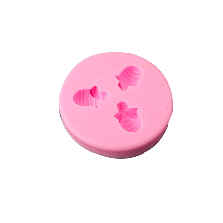 TBD0604185101.jpg Molde de silicona de abeja pequeña, molde para pastel de chocolate y fondant, Mk-3171 Pink - Imagen 1