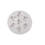 Molde de silicona de abeja pequeña, molde para pastel de chocolate y fondant, Mk-3172 Light Gray