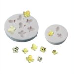 Molde de silicona de abeja pequeña, molde para pastel de chocolate y fondant, Mk-3172 Light Gray - Imagen 2