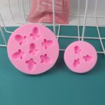 Molde de silicona de abeja pequeña, molde para pastel de chocolate y fondant, Mk-3171 Pink - Imagen 5