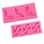 Sandalias de tacón alto molde de silicona molde de yeso colgante de pegamento para pastel de Chocolate 3D, Small - Imagen 3