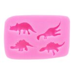 Molde de silicona de dinosaurio, molde decorativo para pastel de chocolate y fondant - Imagen 2