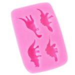 Molde de silicona de dinosaurio, molde decorativo para pastel de chocolate y fondant - Imagen 3
