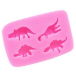 Molde de silicona de dinosaurio, molde decorativo para pastel de chocolate y fondant - Imagen 4