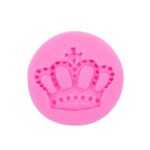Molde para decoración de pasteles en forma de corona, herramientas de arcilla del molde de silicona para fondant de chocolate DIY, 15-74