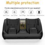 DCB102 para cargador dual de batería de litio DeWalt 10.8V-20V, EU - Imagen 5