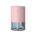Purificador de aire del coche del ajuste del ángulo del humidificador ultrasónico del aire 350ml mini, USB Plug Pink