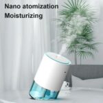 Purificador de aire del coche del ajuste del ángulo del humidificador ultrasónico del aire 350ml mini, 800 mAh Green - Imagen 3
