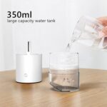 Purificador de aire del coche del ajuste del ángulo del humidificador ultrasónico del aire 350ml mini, 800 mAh Green - Imagen 6