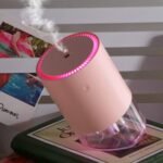 Purificador de aire del coche del ajuste del ángulo del humidificador ultrasónico del aire 350ml mini, USB Plug Green - Imagen 8