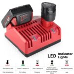 M12-18C para cargador de batería de herramientas eléctricas Milwaukee de 18V, US - Imagen 3
