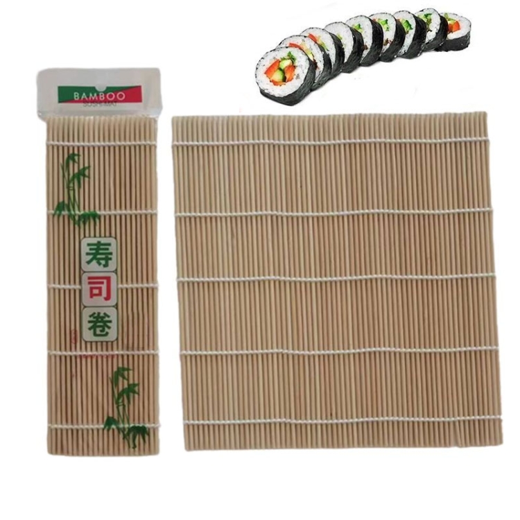 TBD0604203801A.jpg Cortina de sushi no adhesiva con rollo de sushi de bambú de 23 x 22 cm - Imagen 1