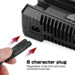 Para Craftsman CMCB202 / CMCB204 / CMCB209 Herramienta eléctrica Cargador de batería de litio de 20 V, EU - Imagen 4