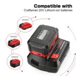 Para Craftsman CMCB202 / CMCB204 / CMCB209 Herramienta eléctrica Cargador de batería de litio de 20 V, UK - Imagen 7