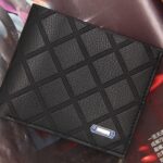 MenBense Cartera para hombre Monedero informal Monedero de gran capacidad Clip para dinero, 555-7 (Black)