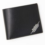 MenBense Cartera para hombre Monedero informal Monedero de gran capacidad Clip para dinero, 555-1 (Black)