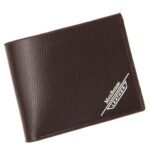 MenBense Cartera para hombre Monedero informal Monedero de gran capacidad Clip para dinero, 555-1 (Dark Coffee)